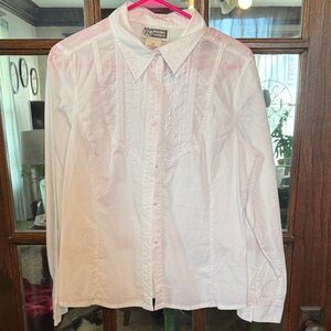 Route 66 Crisp White Button Down Shirt